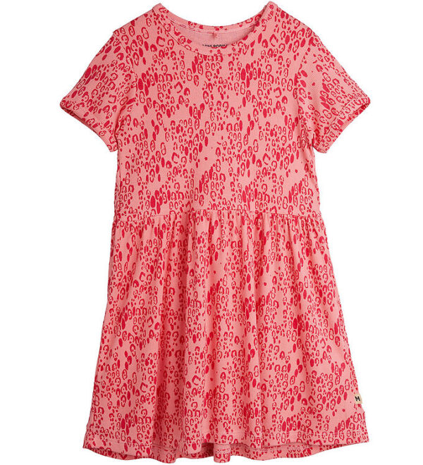 Mini Rodini Kjole - Pink m. Leopardprint