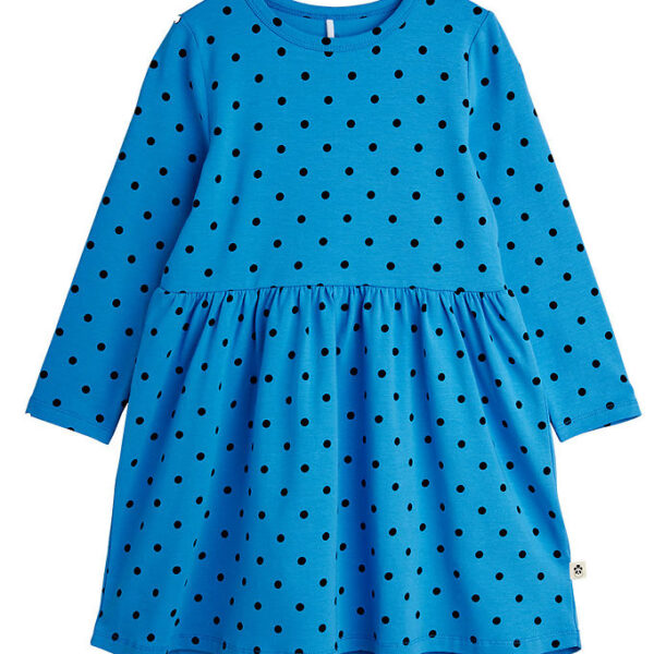 Mini Rodini Kjole - Polka Dots - Blå
