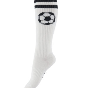 Mini Rodini Knæstrømper - Football - Off-white