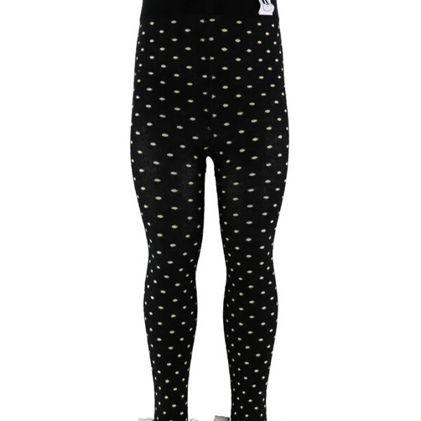 Mini Rodini Leggings - Polka Dot Lace - Sort
