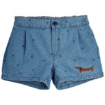 Mini Rodini Shorts - Denim Dots - Blå