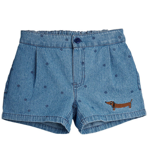 Mini Rodini Shorts - Denim Dots - Blå