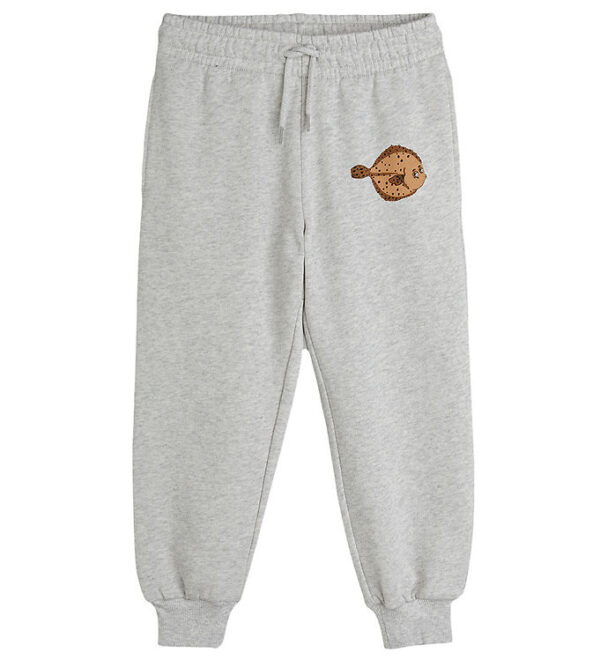 Mini Rodini Sweatpants - Flundra - Gråmeleret