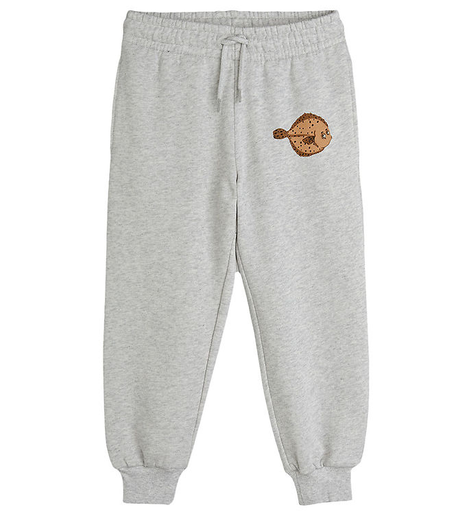 Mini Rodini Sweatpants - Flundra - Gråmeleret