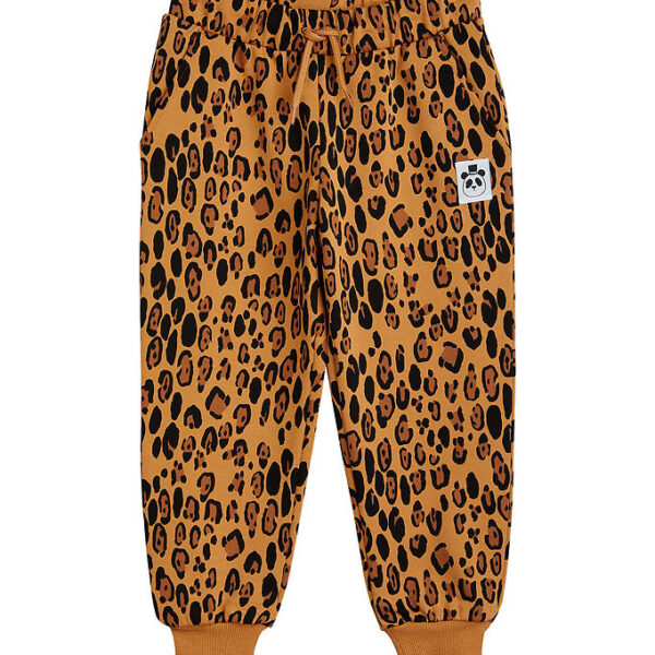 Mini Rodini Sweatpants - Leopard - Beige