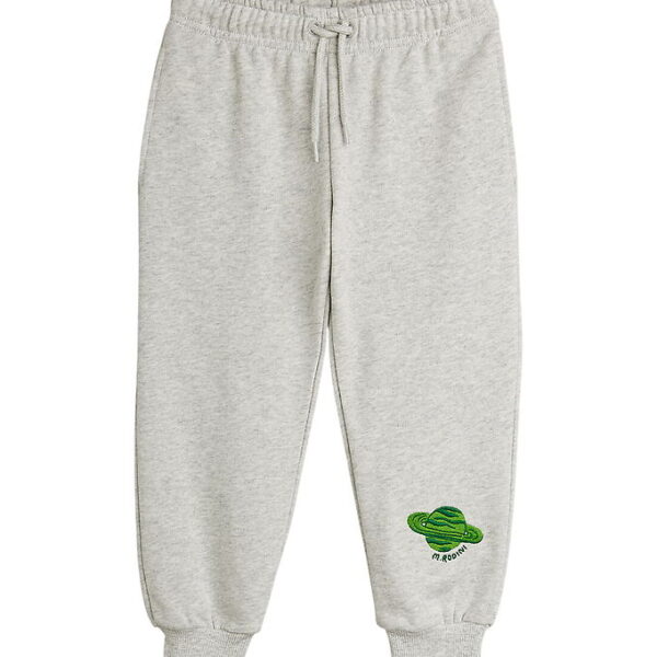 Mini Rodini Sweatpants - Planet - Grey Melange