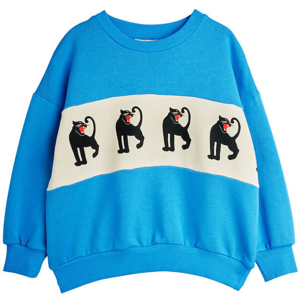 Mini Rodini Sweatshirt - Panther - Blå