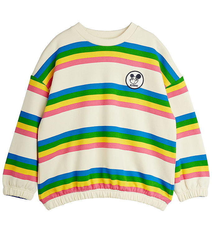 Mini Rodini Sweatshirt - Ritzratz Stripe - Multifarvet Mini Rodini Sweatshirt - Ritzratz Stripe - Multifarvet