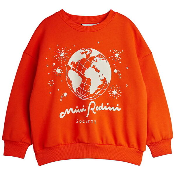 Mini Rodini Sweatshirt - Society - Rød Mini Rodini Sweatshirt - Society - Rød
