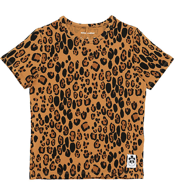 Mini Rodini T-shirt - Basic - Leopard Mini Rodini T-shirt - Basic - Leopard