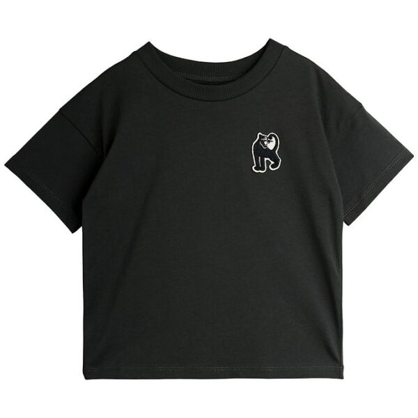 Mini Rodini T-shirt - Panther patch - Sort