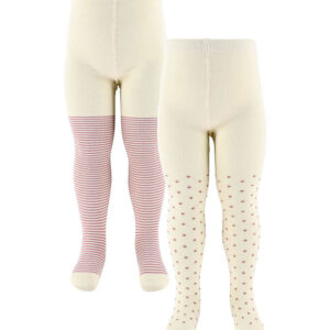 MiniPop Strømpebukser - Bambus - 2-pak - Pale Pink