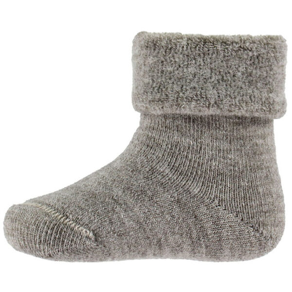 MiniPop Strømper - Uld/Polyamid - Brown Melange