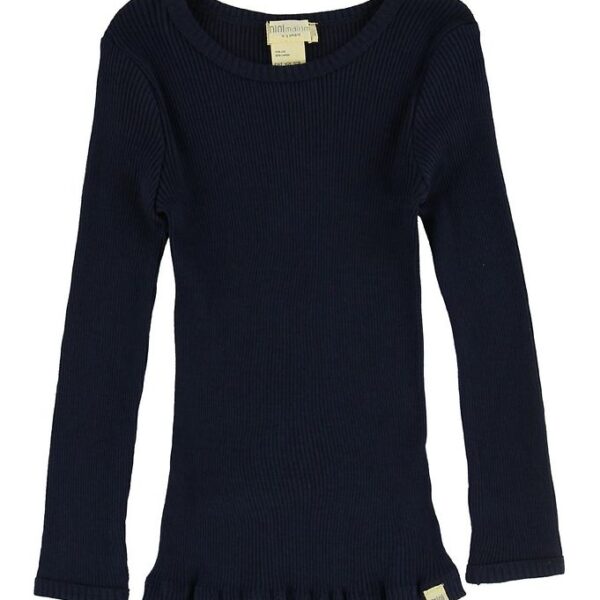 Minimalisma Bluse - Bergen - Silke/Bomuld -Dark Blue Minimalisma Bluse - Bergen - Silke/Bomuld -Dark Blue