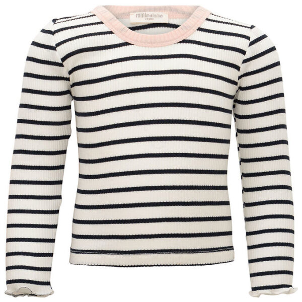 Minimalisma Bluse - Rib - Silke/Bomuld - Bardot - Sailor