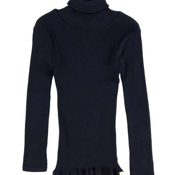 Minimalisma Bluse m. Krave - Bui - Silke/Bomuld - Dark Blue Minimalisma Bluse m. Krave - Bui - Silke/Bomuld - Dark Blue