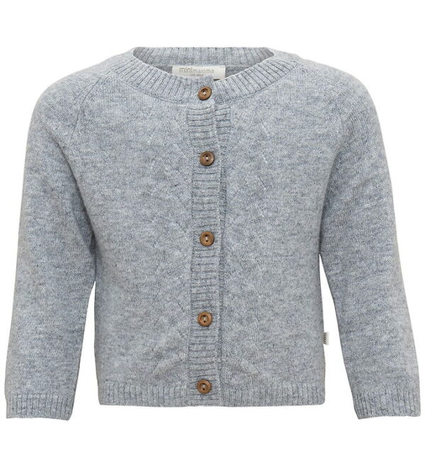 Minimalisma Cardigan - Inka - Uld - Gråmeleret