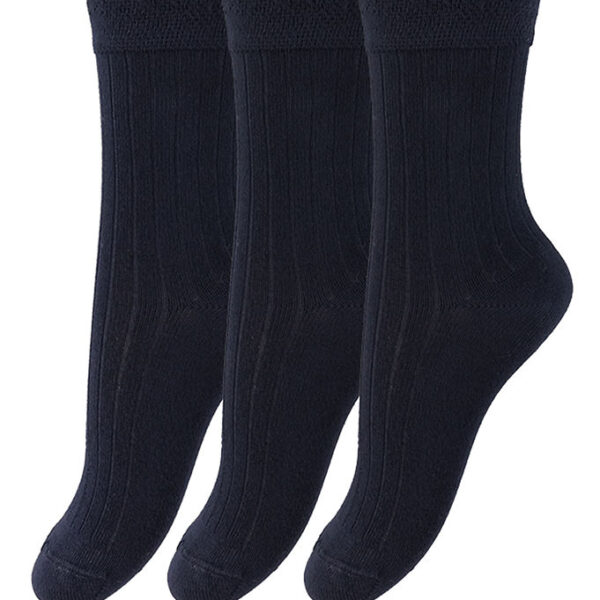 Minipop Strømper - Bambus - 3-pak - Navy