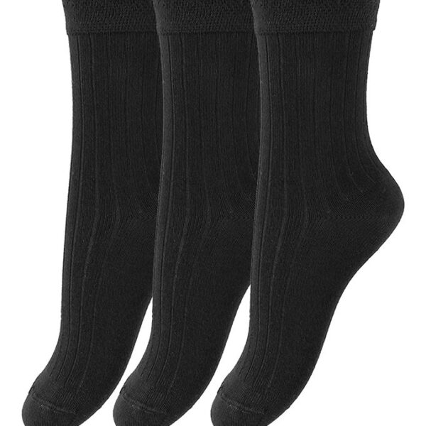 Minipop Strømper - Bambus - 3-pak - Sort
