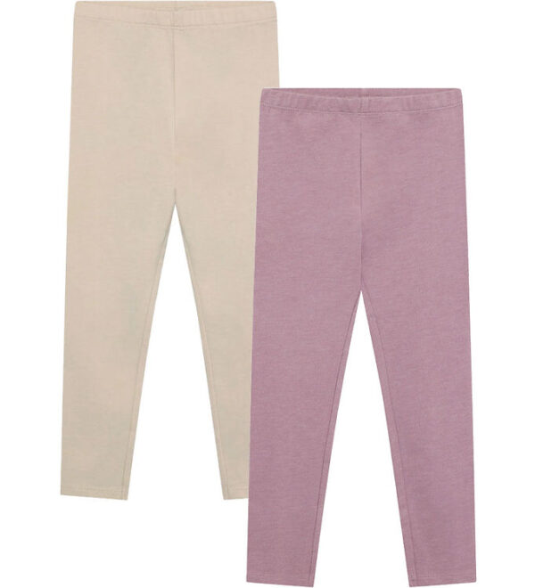 Minymo Leggings - 2-pak - Elderberry