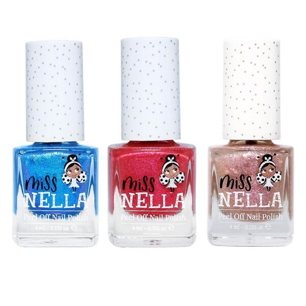 Miss Nella Neglelak - 3-pak - Tickle Me Pink/Abracadabra/Blue Th