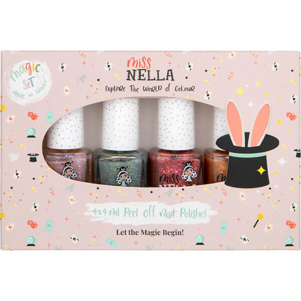 Miss Nella Neglelak - 4-pak - Pink & Green