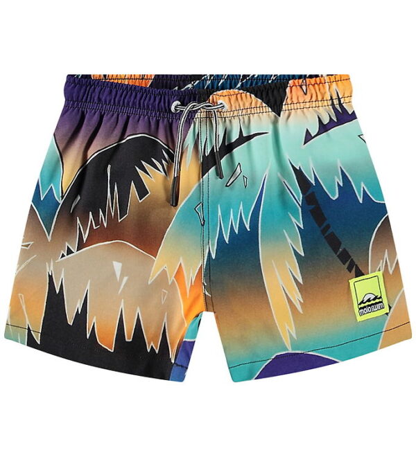 Molo Badeshorts - UV50+ - Niko - Faded Palmtrees