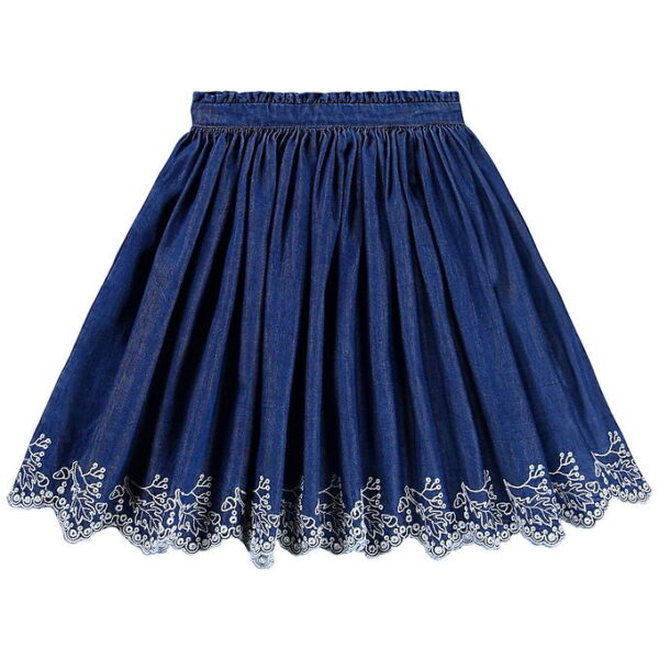 Molo Nederdel - Denim - Bitta - Oak Embroidery