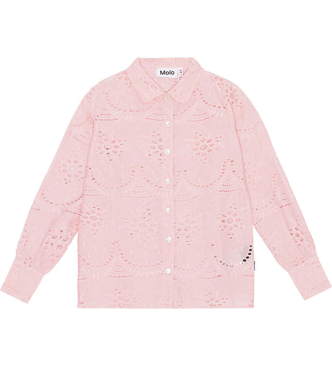 Molo Skjorte - Runa - Candy Floss m. Hulmønster Molo Skjorte - Runa - Candy Floss m. Hulmønster