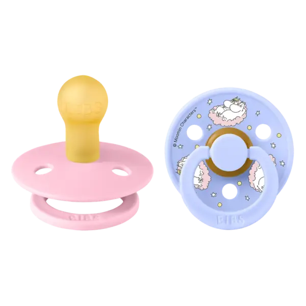 Moomins Colour Sut 2pk Latex Str 1 - Baby Pink Moomins Colour Sut 2pk Latex Str 1 - Baby Pink