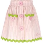 Moschino Nederdel - Rosastribet/Neongrøn