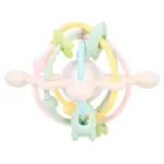 Multi toy silikonelegetøj med raslekugle Pastel
