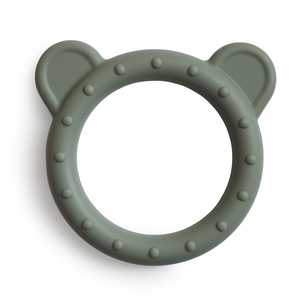 Mushie Teether Bear- Dried Thyme