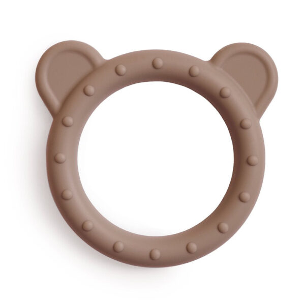 Mushie Teether Bear - Natural