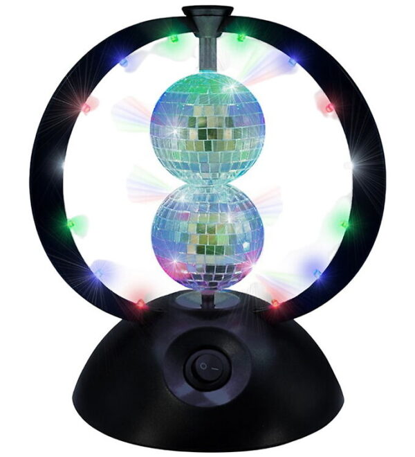 Music Diskokugle - Rotating Double Mirror Balls
