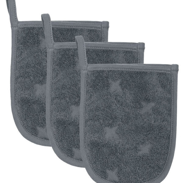 Müsli Badehandske - 3-pak - 14x18 cm - Stormy Blue