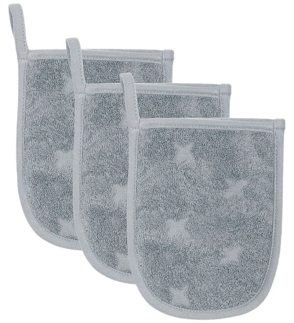 Müsli Badehandsker - 3-pak - 14x18 cm - Jasmin Blue