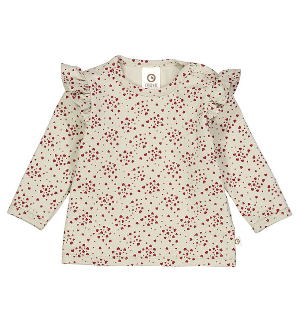 Müsli Bluse - Love Frill - Soft Green/Cabernet Müsli Bluse - Love Frill - Soft Green/Cabernet