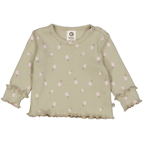 Müsli Bluse - Rib - Pineapple - Soft Green/Poetry Green/Mary