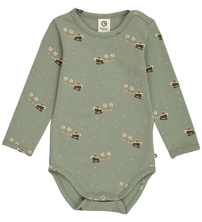 Müsli Body l/æ - Christmas - Shadow/Deep Green/Balsam Cream