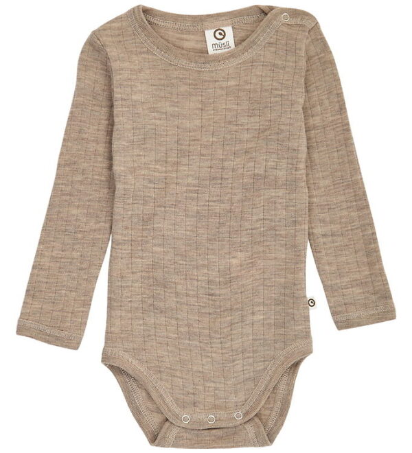 Müsli Body l/æ - Rib - Uld - Balsam Melange