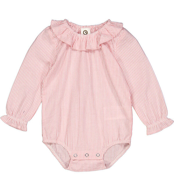 Müsli Body l/æ - Seersucker Stripe - Balsam cream/Bubblegum