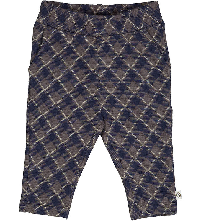 Müsli Bukser - Jacquard - Tower Grey/Night Blue/Desert Green