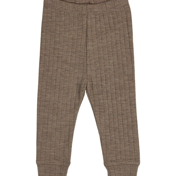 Müsli Bukser - Rib - Uld - Walnut Melange