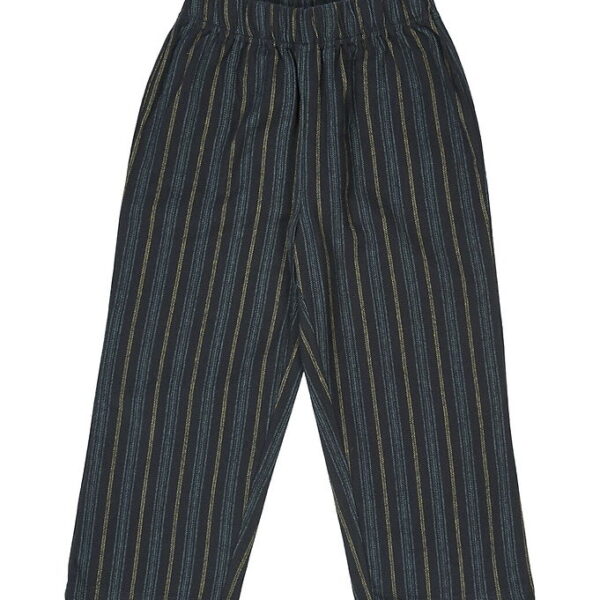 Müsli Bukser - Stripe - Night Blue/Moss/Stormy Blue
