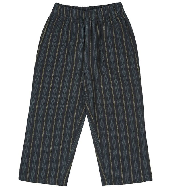 Müsli Bukser - Stripe - Night Blue/Moss/Stormy Blue