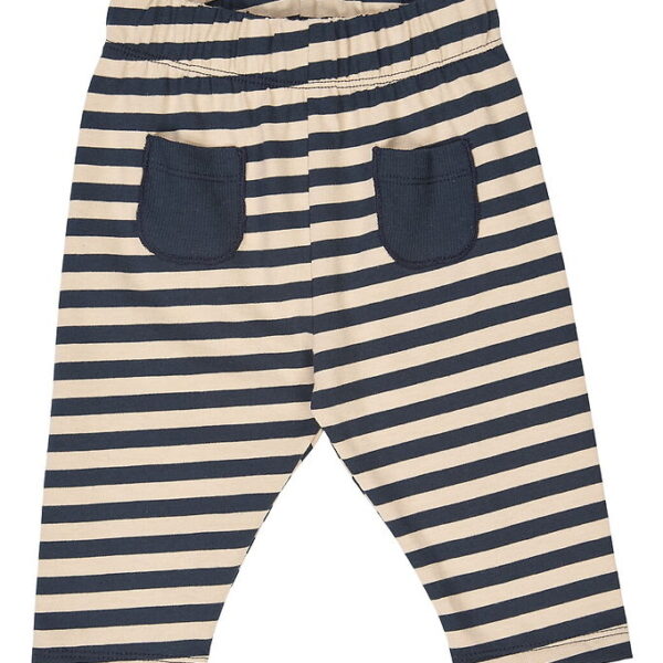 Müsli Bukser - Stripe - Oak/Night Blue