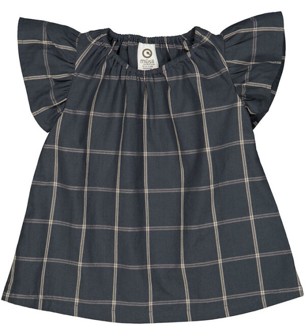 Müsli Kjole - Check - Night blue/Cashmere Müsli Kjole - Check - Night blue/Cashmere