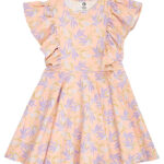 Müsli Kjole - Peony Ruffle - Peach/ Bloom/ Dream