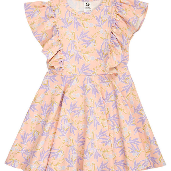 Müsli Kjole - Peony Ruffle - Peach/ Bloom/ Dream